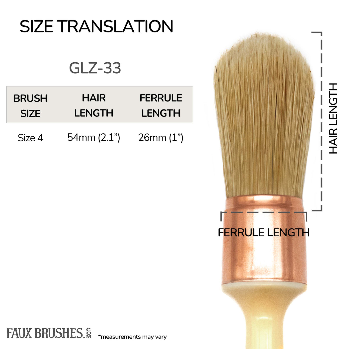 Economy Domed Glazing Brush (Bristle, Nylon) | GLZ-33