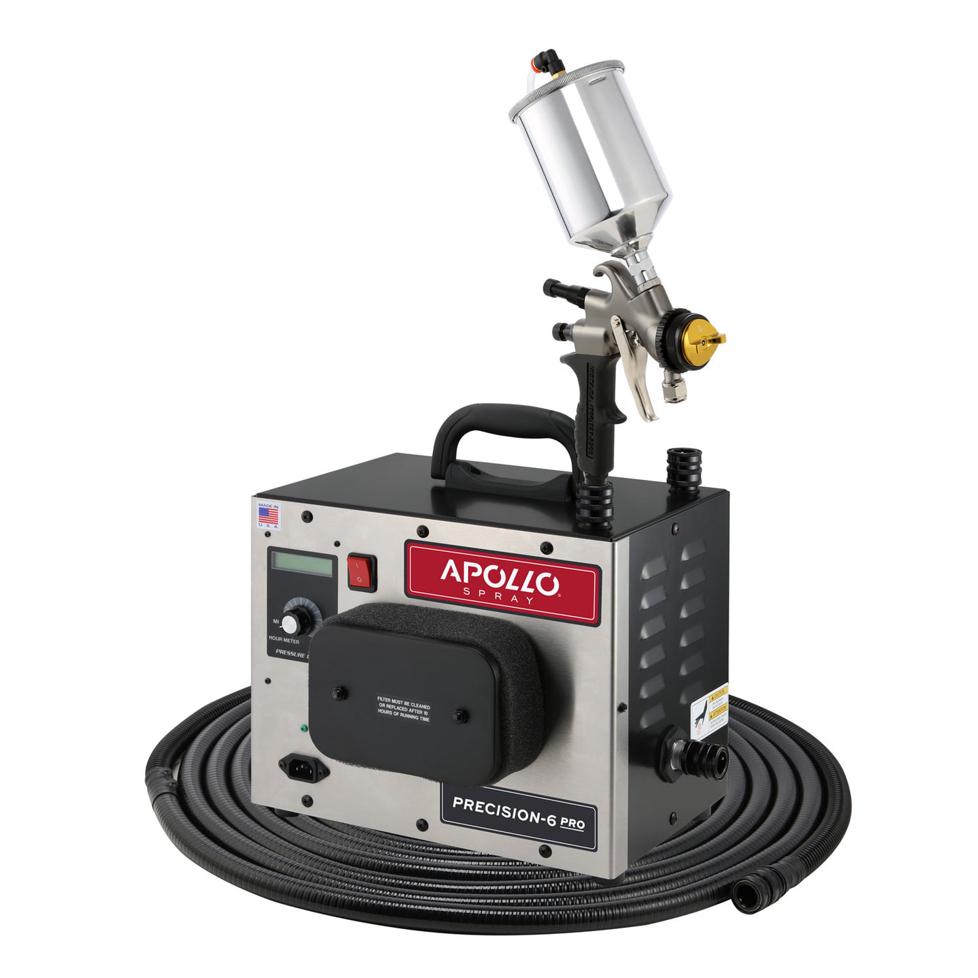 Precision-6 Pro |  Apollo HVLP Turbo Spray TrueHVLP™ with A7700QT Spray Gun