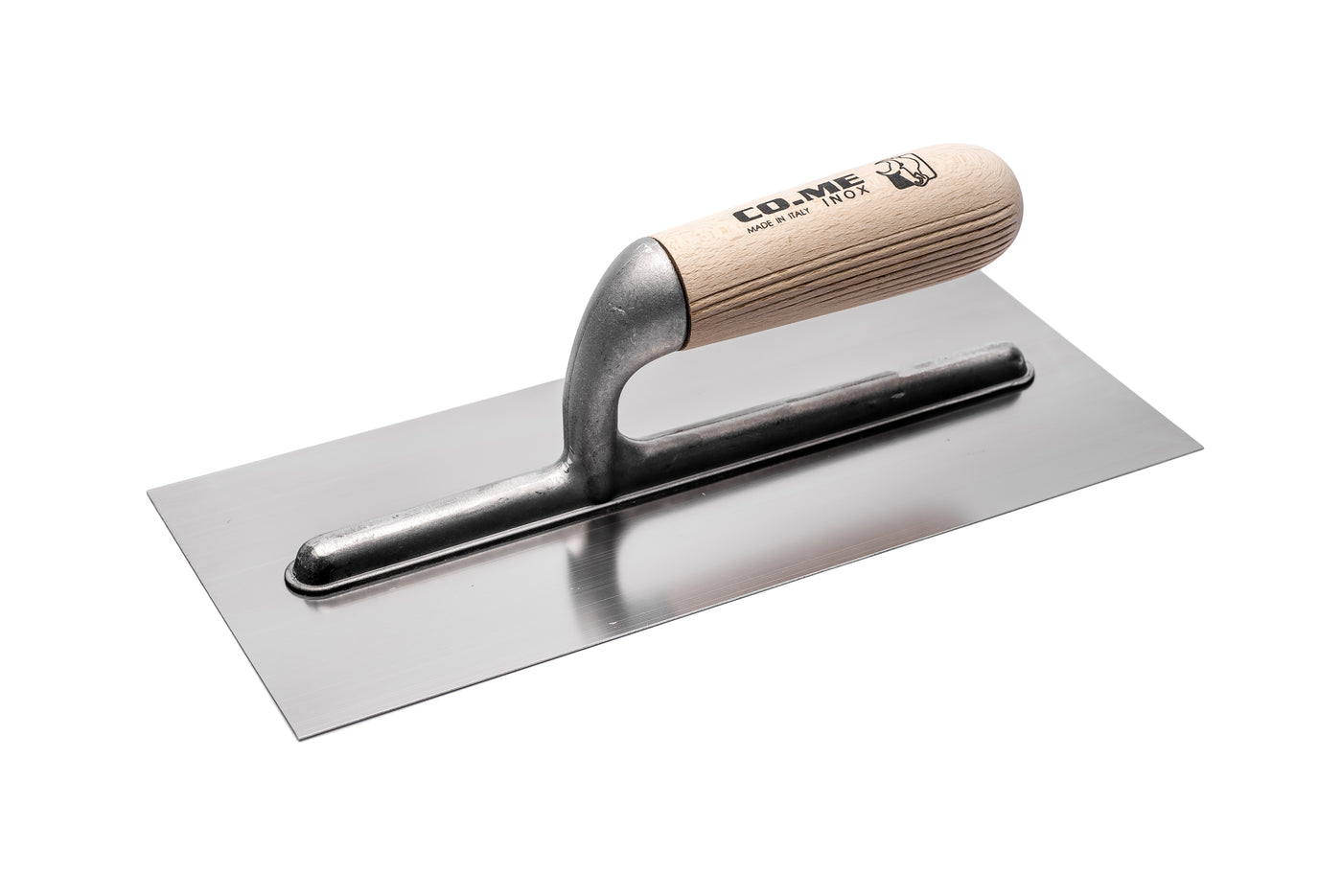 Square Plaster Finishing Trowel by Co.me (Stainless Steel, Wood Handle) 309IN