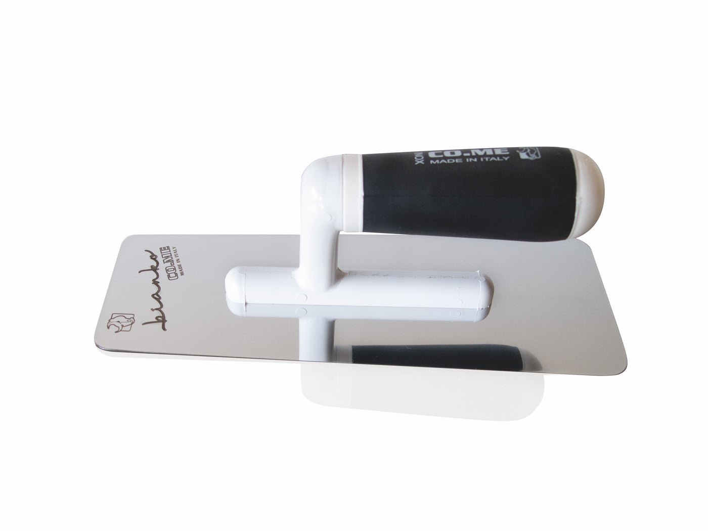 Bianko - Beveled White Venetian Plaster Trowel by Co.me (Stainless Steel) 310BI