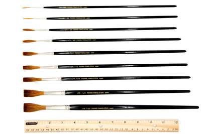 Round Long Handle Lettering Brush (Sablex Synth) | LTR-07