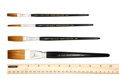 Flat Extra Long Hair Stroke Lettering Brush (Sablex Nylon) | LTR-12