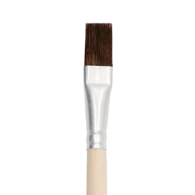 Flat Long Handle Stroke Brush (Ox Hair) | LTR-15