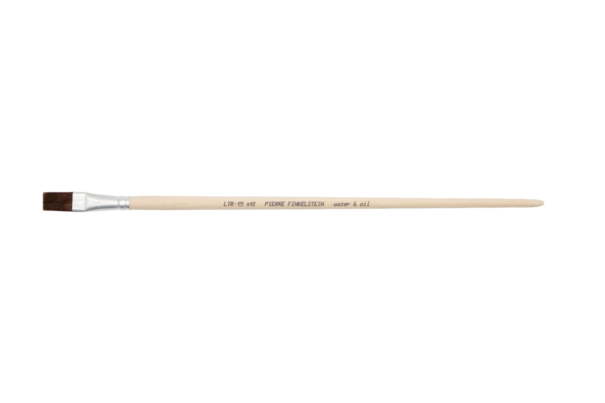 Flat Long Handle Stroke Brush (Ox Hair) | LTR-15