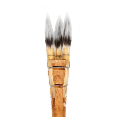3-Header Pointed Chiqueteur Brush (Samina Nylon) | MB-08