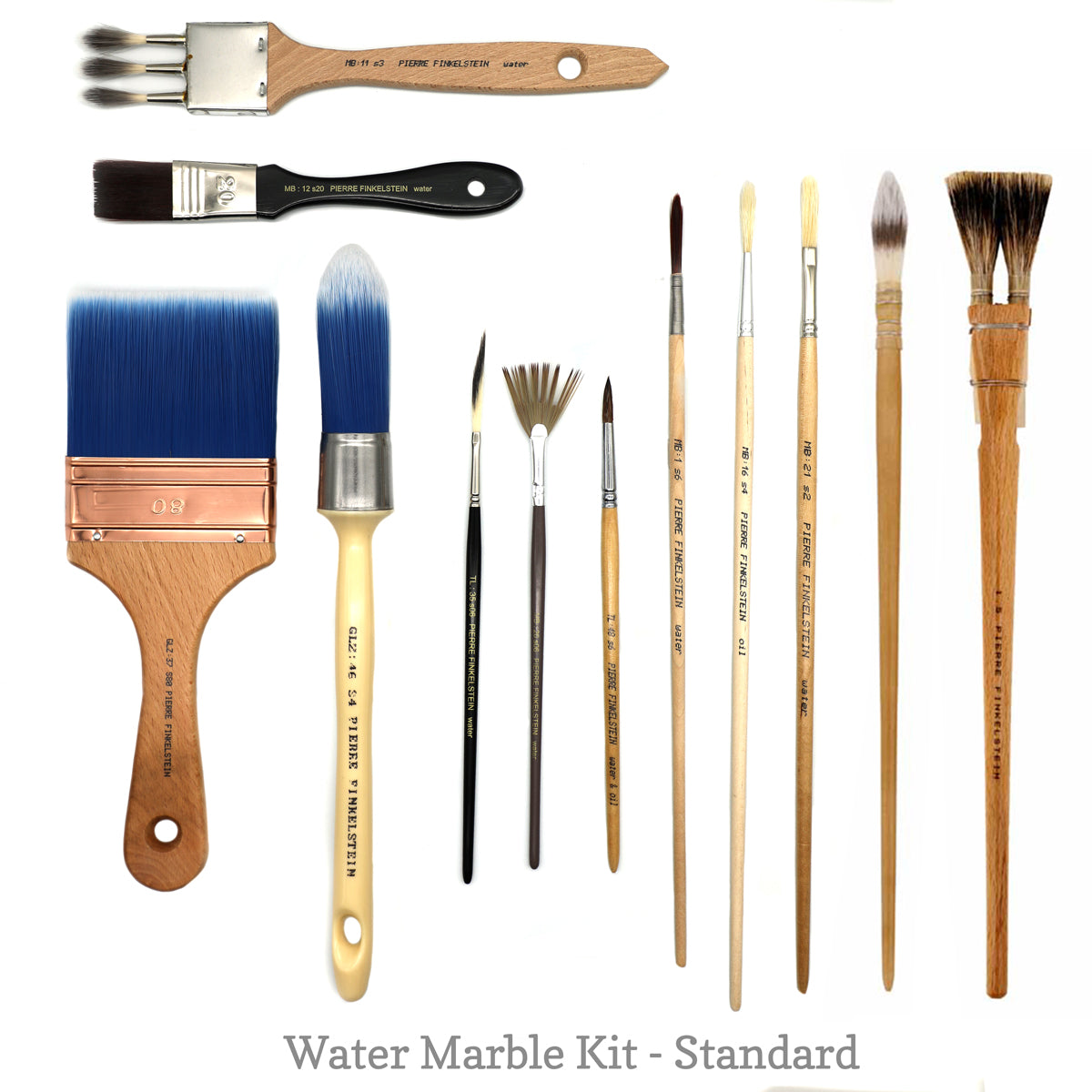 Faux marble brush mini kit for oil paint