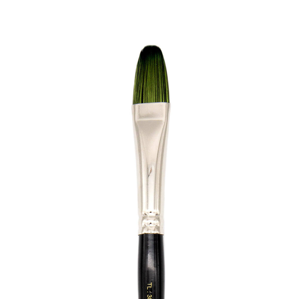 Flat Filbert Striping Brush Long Handle (Cambr'yl Nylon) | TL-38